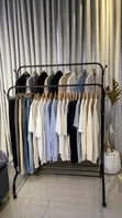 Double Pole Clothes Hanger with Wheels (50kg) - 1