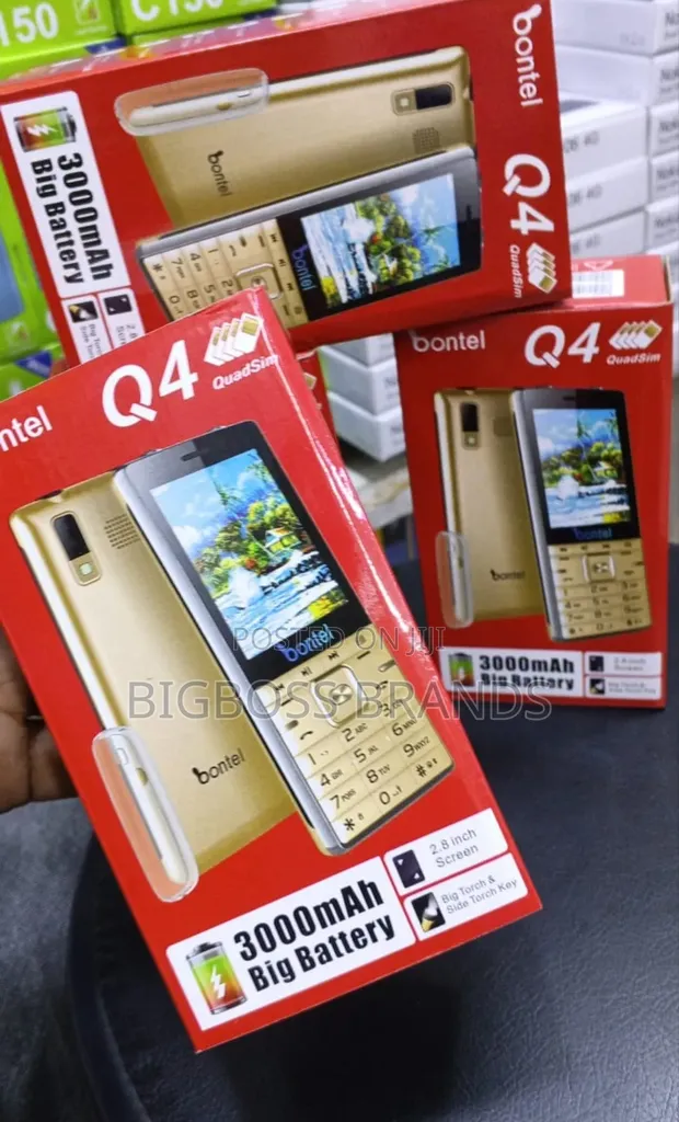 Bontel Q4 Mpya Quad SIM Simu ya Mkononi - 1