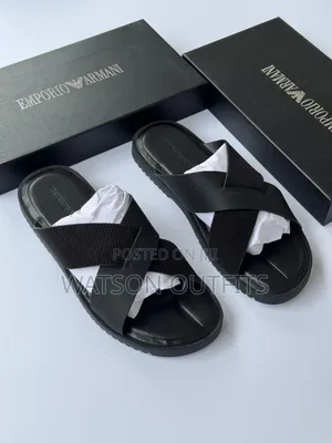 Emporio Armani Men's Leather Sandals