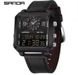New Sanda Men's Watch with Leather Strap - 4