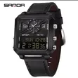 New Sanda Men's Watch with Leather Strap - 5