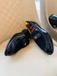 Viatu vya Ngozi vya Wanaume Dior Moccasins - Nyeusi - 3