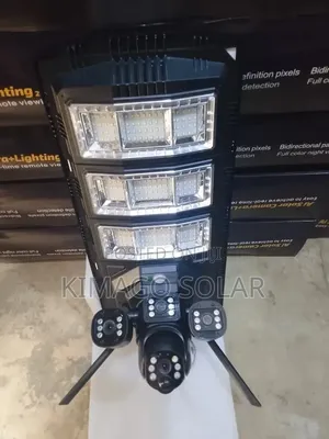 AI Solar Camera & Street Light (Triple Lens, 450W)