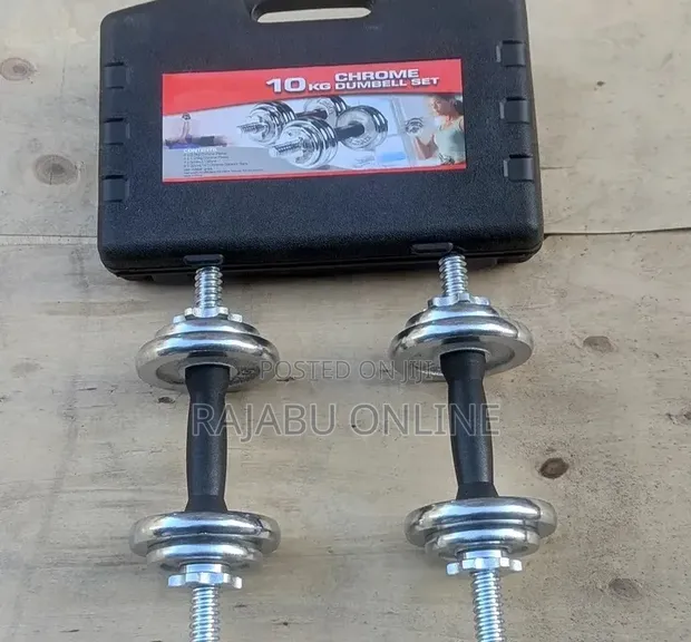 10kg Chrome Dumbbell Set - 1