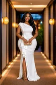 Brand New White Party Dress - Quality Material - 2