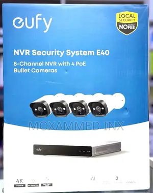 Eufy Security System: 8-Channel NVR with 4 PoE Bullet Cameras