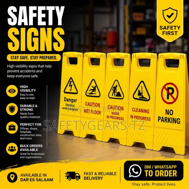 Safety Flip Signs - Various Warnings - 1