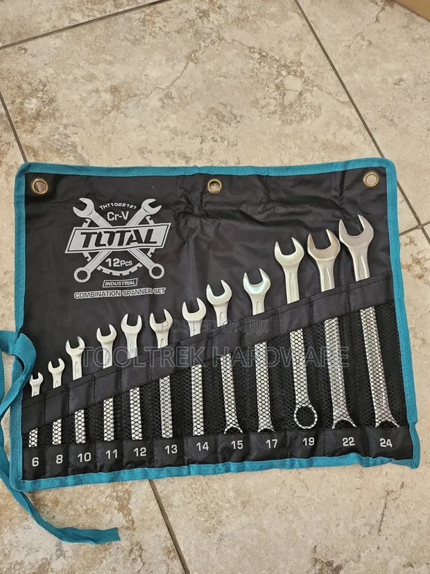 Total 12pcs Combination Spanner Set 6-24mm - 1