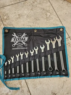 Total 12pcs Combination Spanner Set 6-24mm