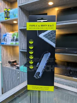 USB-C 8-in-1 Adapter with HDMI, USB-A, SD Card