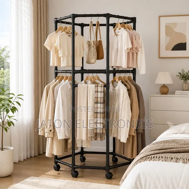 360-Degree Rotating Clothes Rack - 1