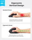 Anker 2.4G Wireless Vertical Ergonomic Optical Mouse - 2