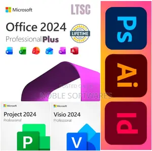 Microsoft Office 2024 & Adobe Creative Suite 2026 Package