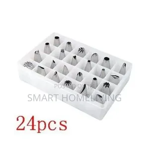24 Piece Stainless Steel Cake Decorating Nozzle Set