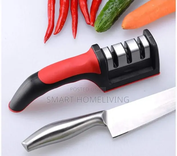 3-Stage Manual Kitchen Knife Sharpener - 1