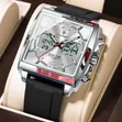 Poedagar Men's Dual Time Watch - New - 2