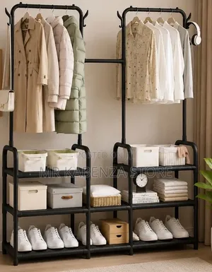 360-Degree Rotating Clothes Rack