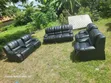 Used Recliner Sofa Set (3:2:1:1) in Fiber and Spring - 1
