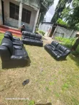 Used Recliner Sofa Set (3:2:1:1) in Fiber and Spring - 4
