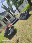 Used Recliner Sofa Set (3:2:1:1) in Fiber and Spring - 5