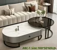 Modern Coffee Table - Black or White - 1