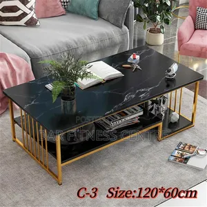 Rectangular Coffee Table - White and Black