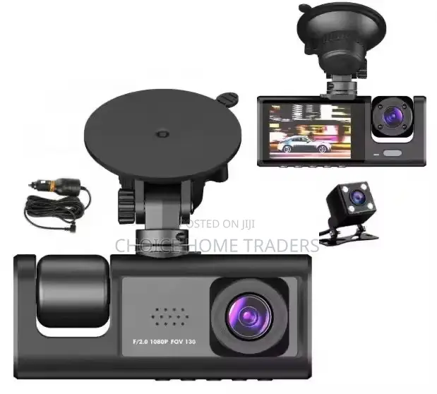 Triple Lens Car Camera - Full HD 1080P - 1