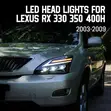 Toyota Harrier Headlights (2004-2012) - Brand New - 2
