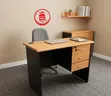 Executive Modern Office Desk with Lockable Drawers / Study Table (90cm) - 1