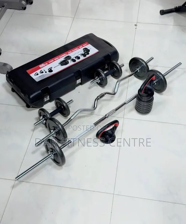 Set ya Dumbbell & Barbell 58kg - 1
