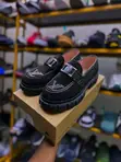 Black Studded Louis Vuitton Loafers - 1