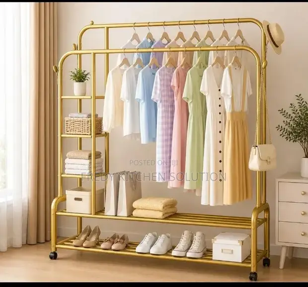 Heavy Duty Double Pole Clothes Hanger - 1