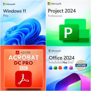 Windows 11 Pro + Office 2024 Pro + Project Pro + Acrobat Pro (2026 Update)