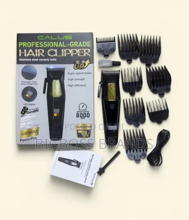 Calus Professional Rechargeable Hair Clippers G80max - 1