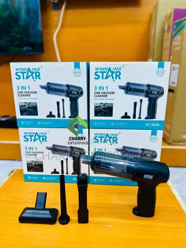 Winning Star 80W 3-in-1 Portable Car Vacuum Cleaner - 1