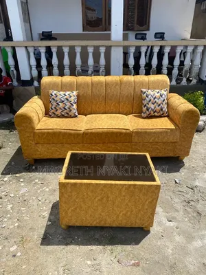 Three-Seater Sofa with Coffee Table - Full Set