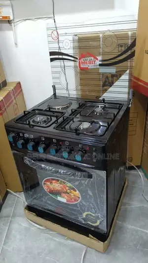 New Merit Free Standing Cooker 60x60 (3 Gas + 1 Electric + Oven)