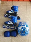 Kids Adjustable Roller Skates Set (Sizes 34-37) - 1