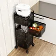 Trolley ya Jikoni ya Ngazi 5 Zinazozunguka - 2