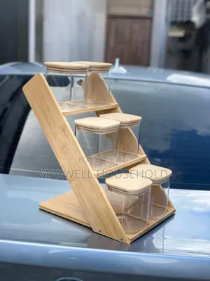Bamboo Spice Jar Set - 3 Tier