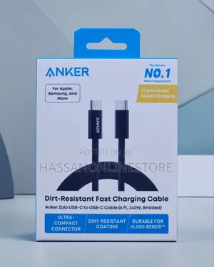 Anker Zolo 1.83m USB-C to USB-C 240W Braided Cable