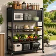 Kitchen Storage Rack with Wheels - 2