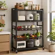 Multi-Tier Kitchen Appliance Rack with Transparent Cabinet - 3