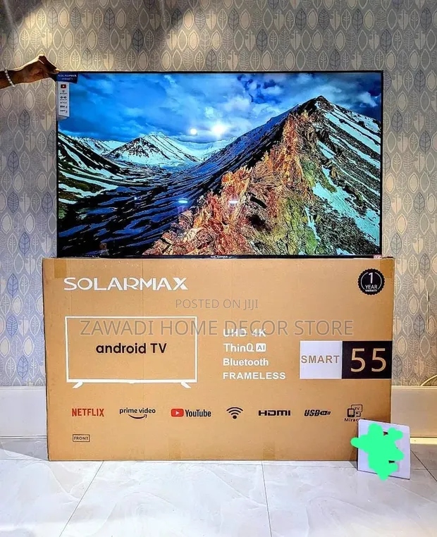 Solarmax 55-inch Frameless Android TV - 1