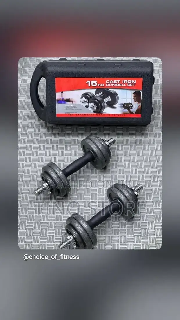 Bodyfit Dumbbell za Cast Iron (15kg) - 1