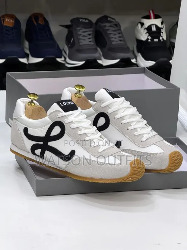 Men's Loewe Leather Sneakers - Brand New - 1