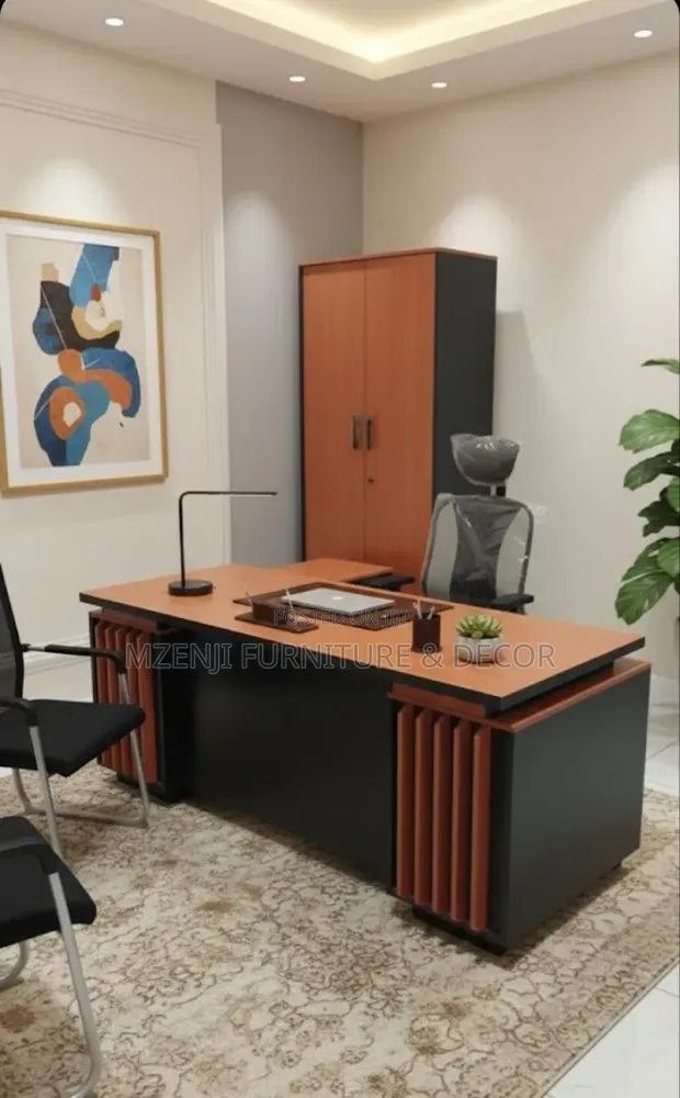 L-Shaped Executive Office Table - Brand New - 1