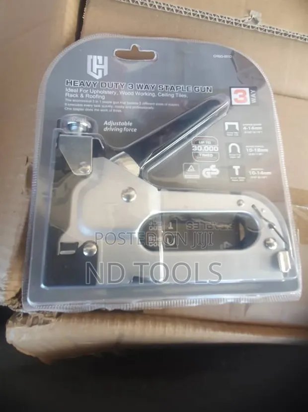 Heavy Duty 3-Way Staple Gun - 1