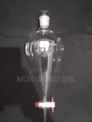 Borosil 1000ml Pear-Shaped Separating Funnel with PTFE Stopcock