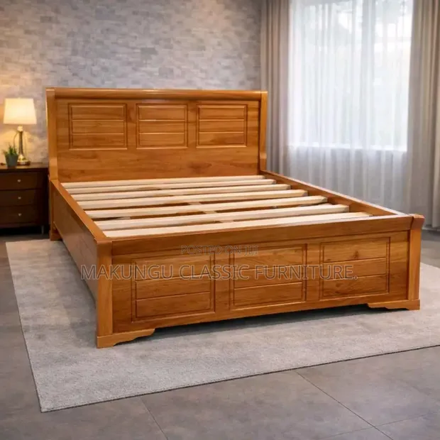 Mninga Wood Bed Frame 5/6 - 1